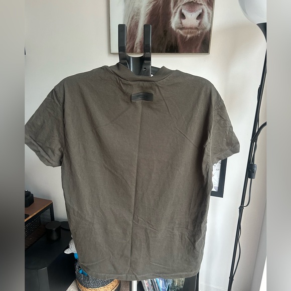 COPY - Fear of god essentials Gray Flocked T-Shirt - Picture 3 of 11